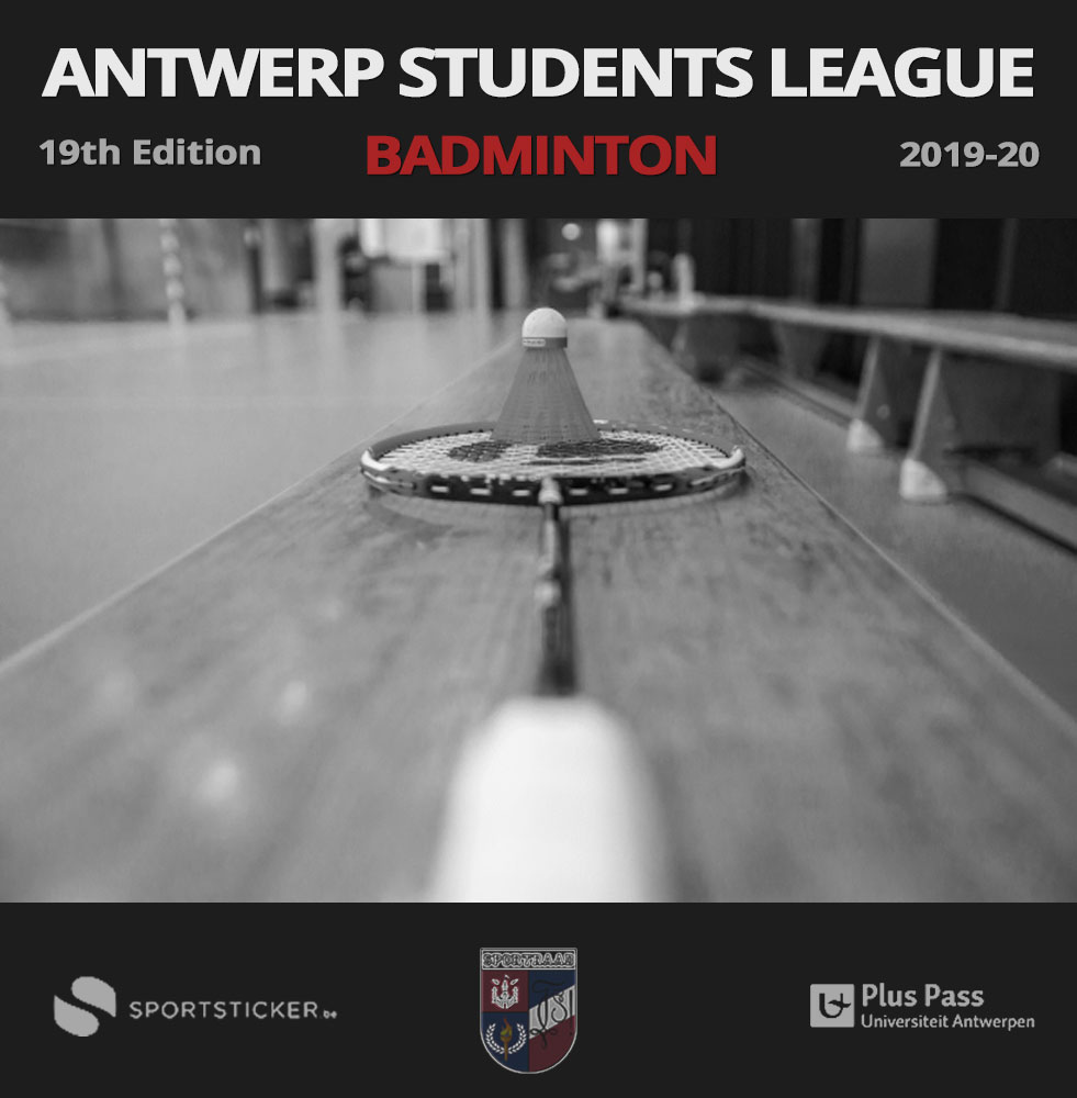 Sportaniser Banner 2019-20 Antwerp Student League Badminton